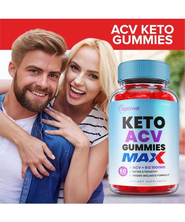 Optimal Keto ACV Gummies - Advanced Weight Loss Formula | Maximum Strength Vegan, 750mg, 60 Gummies - Buy Online on GoSupps.com