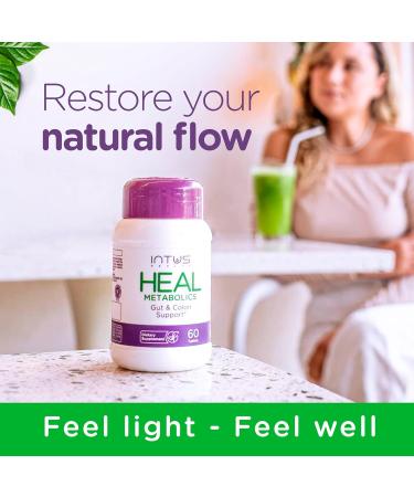 Intus Heal Colon Cleanse and Gut Health Supplement for Men and Women - Ayurvedic Detox Cleanse for Digestive Health - Gut & Body Detox for Women - 60 Tablets - Buy Online on GoSupps.com