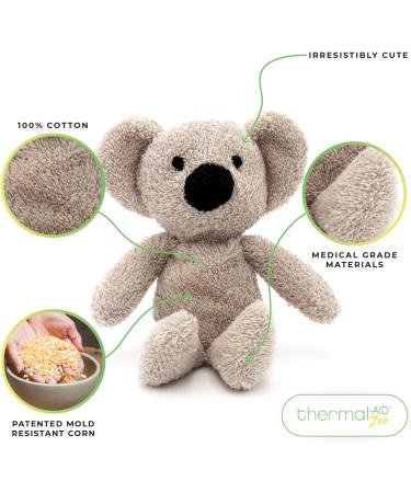Thermal-Aid Zoo Mini Ollie The Koala Kids Hot/Cold Pain Relief Toy | Microwavable Heating Pad & Cooling Pad | Natural Sleep Aid - Buy Online on GoSupps.com