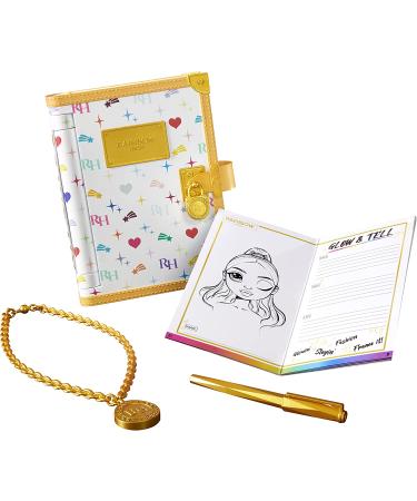 Rainbow High Secret Journal - Fashion Journal with Lock, Activity Book, Pen, and Necklace Charm for Creative Kids 6-12 Years - Multicolor - Buy Online on GoSupps.com