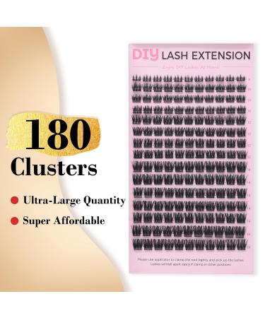 Buy Cluster Eyelash Extensions - 165 PCS DIY Wispy Soft Mink Lashes | Super Thin Band & Mixed Tray (C-8-16mix) - International Shipping Available - Buy Online on GoSupps.com
