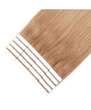 Sixstarhair Tape Extensions - Real Thick Remy Hair 14 Invisible Skin Weft #27 Honigblond - 20 Pieces 50g  - Buy Online on GoSupps.com