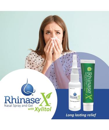 Rhinase X Nasal Mist Spray with Xylitol | Long Lasting Relief from Nasal Dryness | Reduce Sneezing, Itchiness, Drip, and Congestion - Buy Online on GoSupps.com