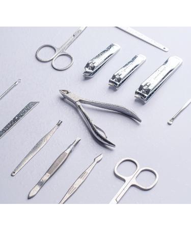 CAELYN & FRANCIS 18Pcs Manicure Set with Nail Clippers - Men and Women Nail Kit - Gift for Wife, Girlfriend, Parents - Elegant White - Buy Online on GoSupps.com