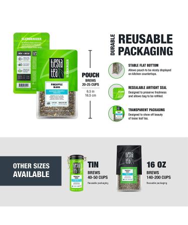 Tiesta Tea Premium Loose Leaf Peaches N Green Tea - 1.5 oz (42.5 g) - Buy Online on GoSupps.com