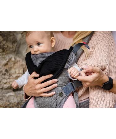 YOU+ME Baby Carrier: 4-in-1 Convertible Infant Carrier for Newborn to Toddler, 8-32 lbs, with Bonus 2-in-1 Bandana Bib (Grey Mesh) - Buy Online on GoSupps.com