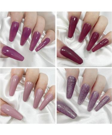 Lofuanna Purple Dip Powder Nail Kit Starter - DIY French Manicure Set for Beginners - No UV/LED Needed - Buy Online on GoSupps.com