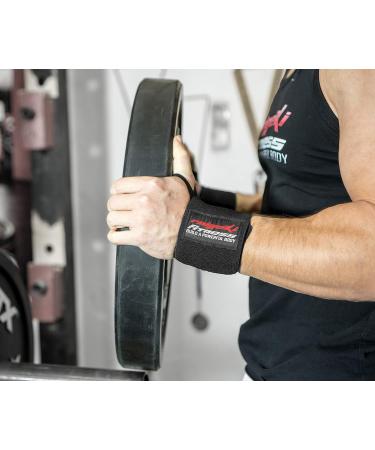 Raigeki Fitness Wrist Bandages 2 Set - Extra Strong Hold for Strength Training Unisex Black Wrist Wraps + Training Plans - Buy Online on GoSupps.com