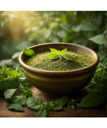 Organic Tulsi Powder - Vegan Ayurvedic Holy Basil - Pureeraw 40g | Additive-Free Indian Basil Bottled in Germany - Buy Online on GoSupps.com