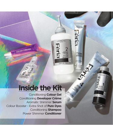 L'Oreal Paris Feria V38 Violet Noir Hair Color Dye - Intense Deep Violet | 1 Count - Buy Online on GoSupps.com