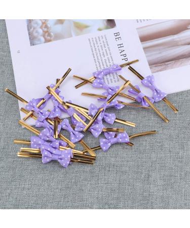 NUOBESTY 20pcs Metallic Ties Bag Sealers Ties Satin Tie Packing Ribbon Packaging Tape Cable Tie A Little Bit Purple Medium - Buy Online on GoSupps.com
