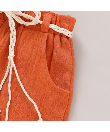 YOUNGER TREE Toddler Baby Girls Watermelon T-shirt + Linen Shorts Set | 4 Years - Buy Online on GoSupps.com