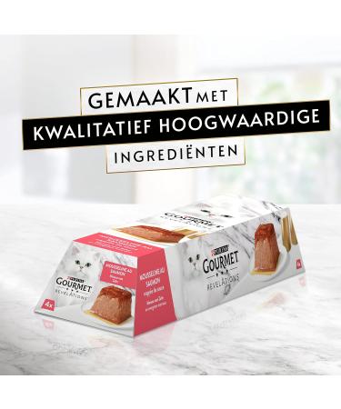 GOURMET Revelations Muslin Salmon for Cats - 6 x 57g Meal Portions | Premium Adult Cat Food | International Shipping - Buy Online on GoSupps.com