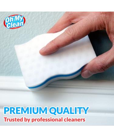 25 Pack Extra Durable Eraser Sponges - Premium Melamine Power Scrubber for Bathroom, Kitchen, Floor, Bathtub, Toilet - Long Lasting Bulk Cleaning Sponges - Buy Online on GoSupps.com