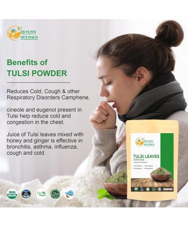 Herbs Botanica Tulsi Powder 5.3 Oz | Holy Basil Ocimum Sanctum | Indian Qasil Leaf Cleanse - Buy Online on GoSupps.com