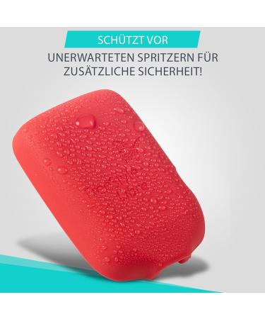 Patchinga Soft Silicone Protective Cover for Freestyle Libre Reader 1 2 & 3 | Shockproof & Anti-Slip - 9 Colors Available (Red) - Buy Online on GoSupps.com