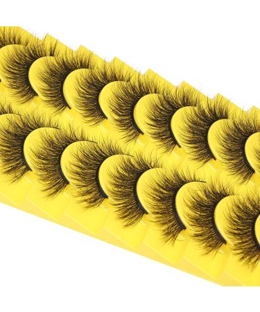 Delyneph Wispy Faux Mink 15mm Cat-Eye False Eyelashes - Natural Cute Short Daily Wispies Pack - Buy Online on GoSupps.com