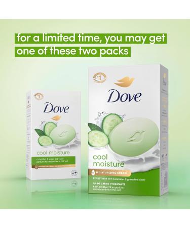 Dove Skin Care Beauty Bar - Cucumber & Green Tea - 8 Bars (3.75 oz) for Softer More Moisturized Skin | International Shipping Available - Buy Online on GoSupps.com