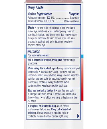 Visine Red Eye Hydrating Comfort - Lubricant & Redness Reliever Eye Drops 12 fl oz - Buy Online on GoSupps.com