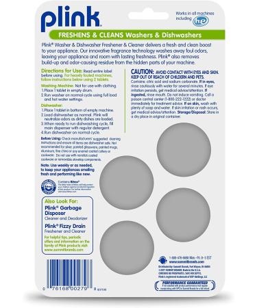 Plink-9024 Washer and Dishwasher Freshener Cleaner Tabs - 4-Count Yellow - Summit Brands - 4 Piece - Buy Online on GoSupps.com