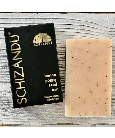 Lemon Poppy Seed Bar Soap Organic Herbal Skin Detox with Essential Oils | 4 oz. | 100% Pure Natural Luxury For Skin Renewal and Exfoliation | Moisturizing Nourishing Beauty Bar