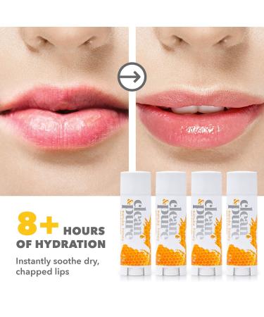 Beekeeper s Favorite Lip Balms 4 Pack | All Natural Beeswax & Manuka Honey Lip Care | Vitamin E Flavored Lip Balm for Dry Chapped Lips - Buy Online on GoSupps.com