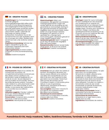 Pureclinica Creatine monohydrate powder 1000 g 2 x 500 g supply 200 days ultrafine tasteless vegan no buildup fast absorption GMP certified 500g 2er Pack - Buy Online on GoSupps.com