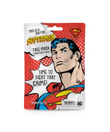 MAD Beauty DC Superheroes Face Mask Superman - Moisturizing & Refreshing Tuchmask for Custom - Buy Online on GoSupps.com