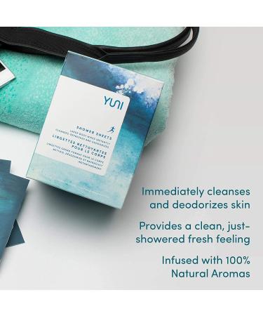YUNI Beauty Large Body Wipes (Peppermint Citrus 30 Count) - Super Soft Showerless Wipes for On-the-Go Cleansing - Biodegradable & Individually Wrapped - Buy Online on GoSupps.com