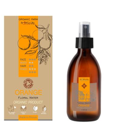 Organic Orange Deep Sleep Pillow Spray 8.8 Fl OZ Bio Orange Sleeping Mist Facial Astringent Oily Skin Body & Facial Moisturizer Soothing 100% Natural Orange Water for Skin Care
