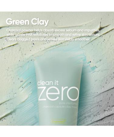 BANILA CO Clean It Zero Charcoal Capsule Pore Polish Mask | Gentle Exfoliating Facial Polish with Charcoal PHA Capsules & Green Clay | Korean Skincare for Oily & Sensitive Skin (100g / 3.53 oz) 01 Charcoal Capsule - Buy Online on GoSupps.com