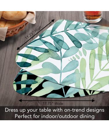 Gossamer Palms Reversible Wedge Shaped Placemat Set - Set of 4, Made in the USA - Buy Online on GoSupps.com
