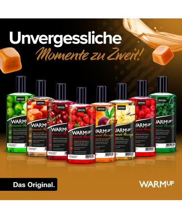 JoyDivision WarmUp Massage Oil Caramel 150ml | Warming Massage Liquid with Caramel Fragrance & Taste | Premium Massage Oil for Relaxation - Buy Online on GoSupps.com