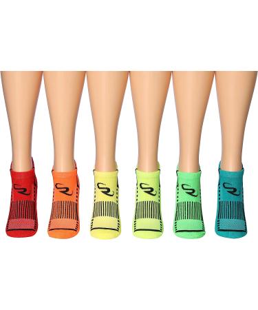 RONNOX Women's 12-Pairs Low Cut Running and Athletic Performance Tab Socks - Small-Medium, Assorted Colors - Buy Online on GoSupps.com