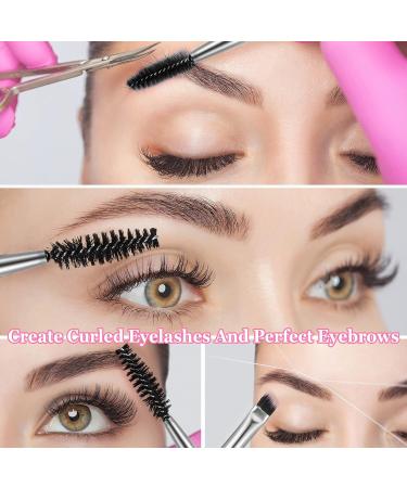 Buy 2-Piece Angled Eyebrow Brush Set | Flat Eyebrow Tint & Eyeshadow Brushes for Flawless Makeup International Shipping Available - Buy Online on GoSupps.com