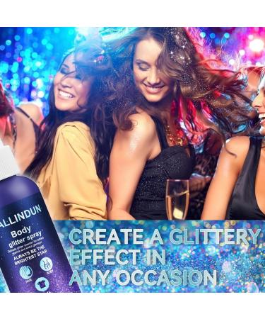 Shop Long-Lasting Body & Face Glitter Spray - 60ml Shimmer Makeup for Festivals & Parties - Buy Online on GoSupps.com