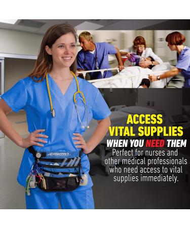 Kangapak Nurse Fanny Pack - Ocean Blue Waist Organizer for Medical Professionals - Buy Online on GoSupps.com