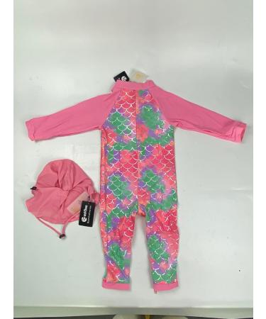 weVSwe Baby Boy Swimsuit UPF 50+ Sun Protection Rash Guard with Crotch Zipper | Fish Scale-3 Design | 6-12 Months - 3 Years - Buy Online on GoSupps.com