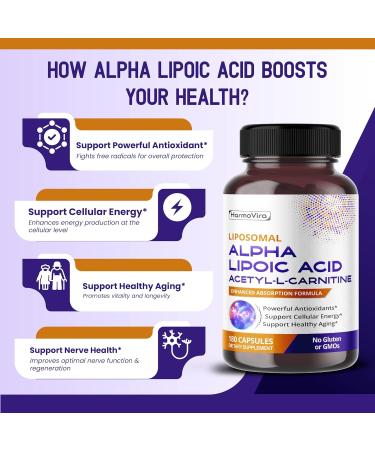 Alpha Lipoic Acid Acetyl-L-Carnitine - Support Bladder Cleanse Urinary Tract Health - 180-day Supply 60 count (pack of 2) - Buy Online on GoSupps.com