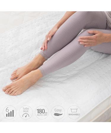 Medisana HU 662 Heat Under Bed Mattress Heater - 150x80 cm 6 Temperature Levels Overheat Protection Washable Automatic Switch-Off - Perfect for All Mattresses - Buy Online on GoSupps.com
