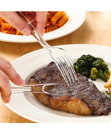 VITEVER 100 Count Heavy Duty Plastic Knives - Premium Disposable Cutlery for Parties, Picnics, and Events - Heat Resistant, BPA Free - Clear - Buy Online on GoSupps.com