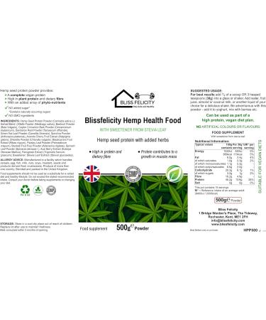 Blissfelicity Hemp Health Food - Buy Online on GoSupps.com