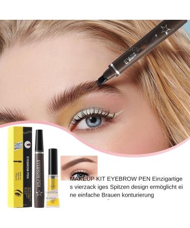 Hogvinnatil eyebrow stick eyebrow stick smudge and sweat proof eyebrow stick 4 prongs fork eyebrow makeup liquid stick with eyebrow gel for 03 - Buy Online on GoSupps.com