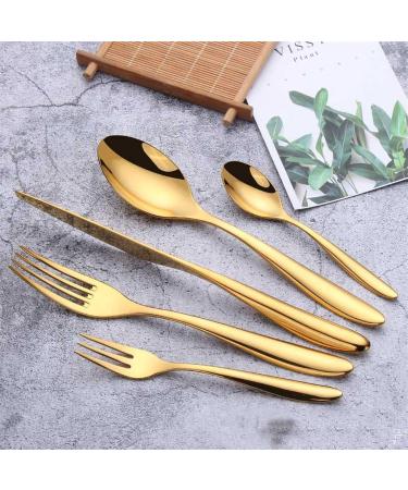 Flatware Sets Gold Knife Fork Spoon Set Cutlery Tableware Stainless Steel Dinnerware Set Luxury Flatware Set Zero Waste Kitchen Device Sets (Color : Knife) - Buy Online on GoSupps.com
