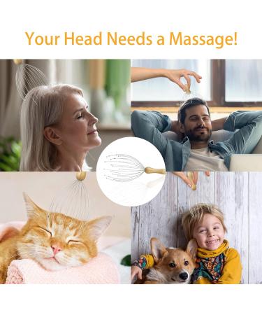 Head Massager - Hommand 20-Finger Spider Design for Deep Relaxation & Wellness | International Shipping - Buy Online on GoSupps.com