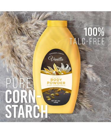 R-NEU Body Bath Powder for Women 100% Talc-Free Luscious Fresh Vanilla Dusting Powder Extra Large Bottle 8oz - Buy Online on GoSupps.com