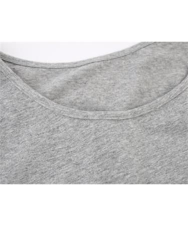 ZUMIY Maternity Cami Shirt - Women's Cotton Ruched Waist Top (Grey, Size L) - Buy Online on GoSupps.com