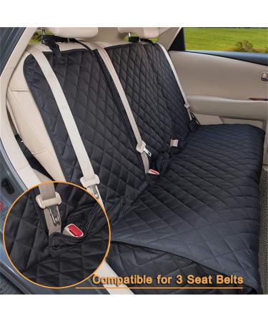 YesYees Waterproof Dog Car Seat Cover - Nonslip Bench Seat Cover for Pets - Compatible with Middle Seat Belt and Armrest - Fits Most Cars, Trucks, and SUVs - Black - Buy Online on GoSupps.com