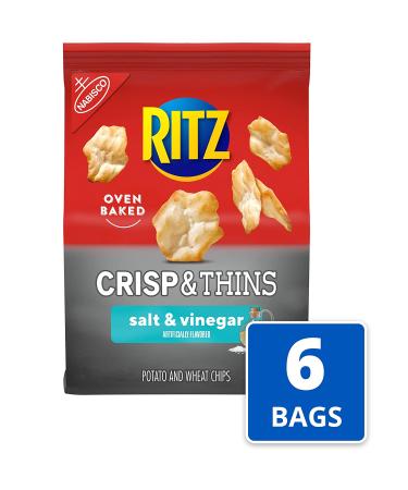 RITZ Crisp and Thins Salt and Vinegar Chips - 6 Pack (7.1 oz each) - Buy Online on GoSupps.com