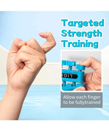 Grip Strength Trainer | Finger & Hand Strengthening Tool for Home Gym Office & Therapy | Ideal for Athletes Musicians & Climbers - Buy Online on GoSupps.com